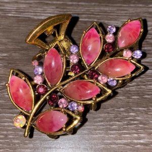 Vintage Leaf Butterfly Jaw Hair Clip